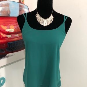 Norah large forest green dressy top